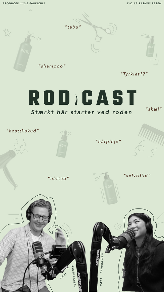 Podcast forside om hårpleje